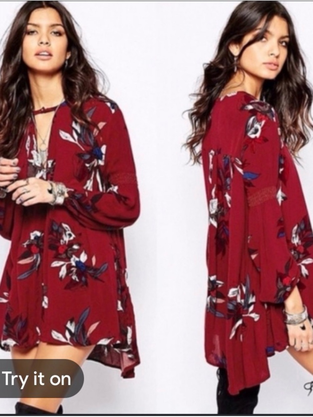 Free People Electric Orchid Tunic